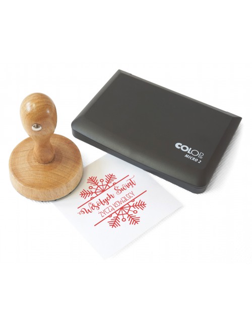 Stempel ręczny ŚWIĄTECZNE...