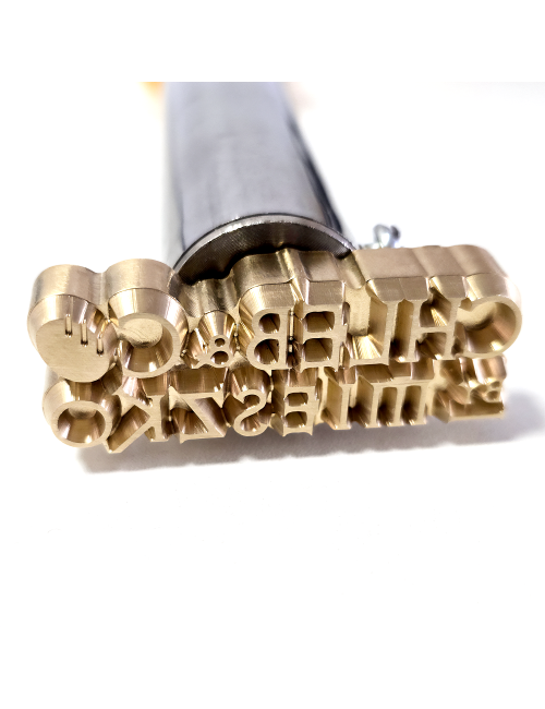 Kwadratowy stempel do wypalania na gorąco logo na burgerach, drewnie i skórze