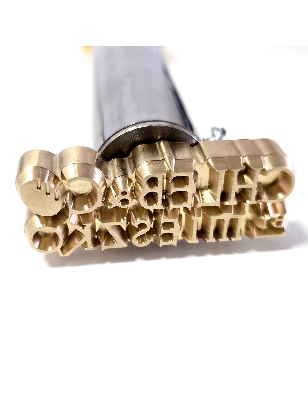 Prostokątny stempel do wypalania na gorąco logo na burgerach, drewnie i skórze