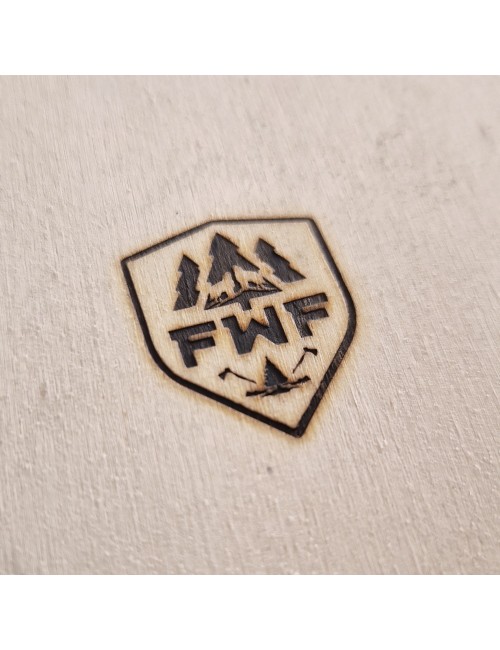 Prostokątny stempel do wypalania na gorąco logo na burgerach, drewnie i skórze