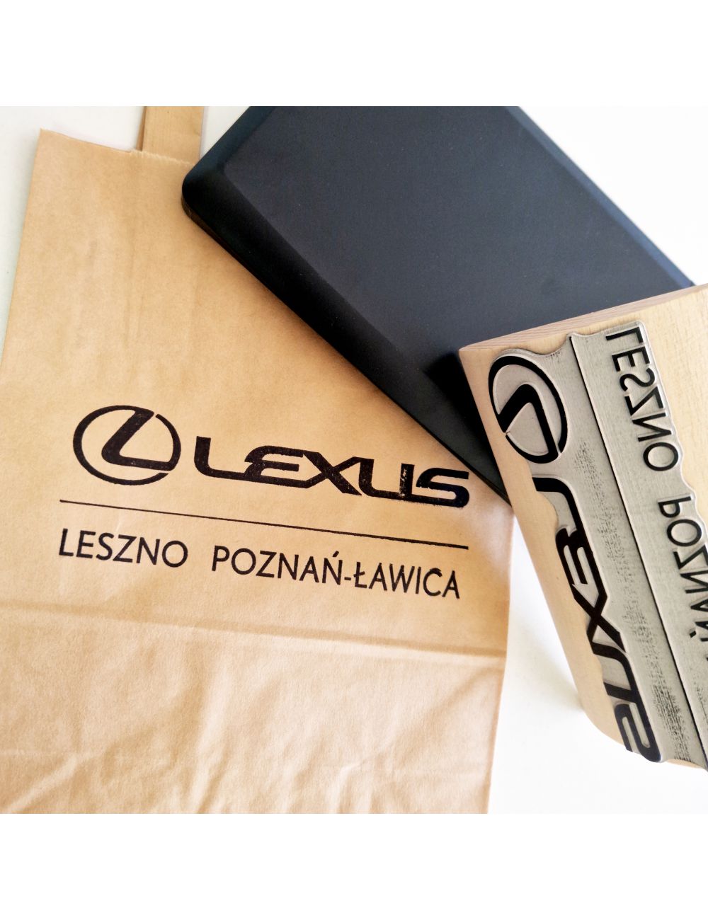 Duży stempel ręczny...
